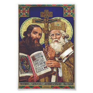 Impression Photo Saints Cyrille et Méthode Apôtres des Slaves