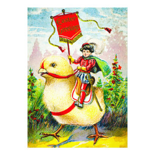 Impression Photo Salutations de Pâques Whimsical : Rider sur Giant 