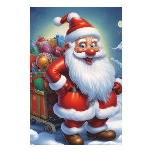 Impression Photo Santa Clause Joyeux Noël Bonne année