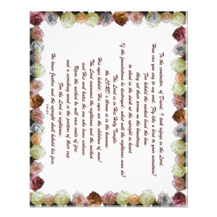 Impression Photo Scripture, Psaume 11, Flowerful