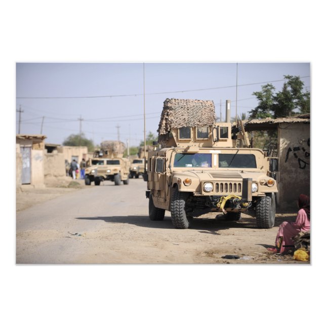 Impression Photo Sécurité de Humvee pendant une patrouille (Devant)