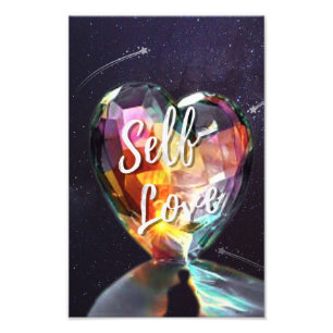 Impression Photo Self Love Galaxy Coeur Inspiration Élargissement