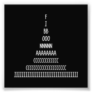 Impression Photo Séquence Fibonacci