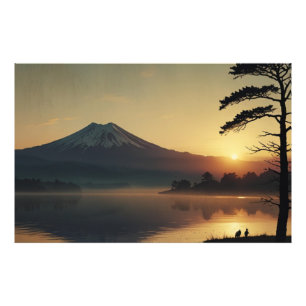 Impression Photo Serene Fuji Paysage Mur Art