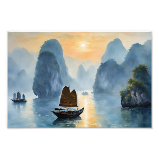 Impression Photo Sérénité matinale à Ha Long Bay