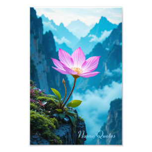 Impression Photo Serenity Bloom – Lotus au-dessus de la brume