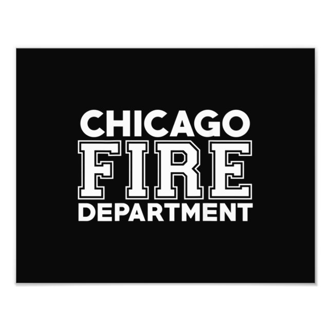 Impression Photo Service des pompiers de Chicago Secourt (Devant)