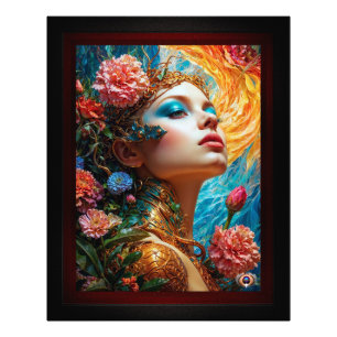 Impression Photo Ses délices floraux AI Concept Art de Xzendor7