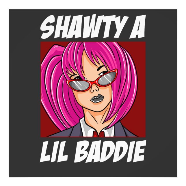 Impression Photo Shawty a Lil Baddie (Devant)