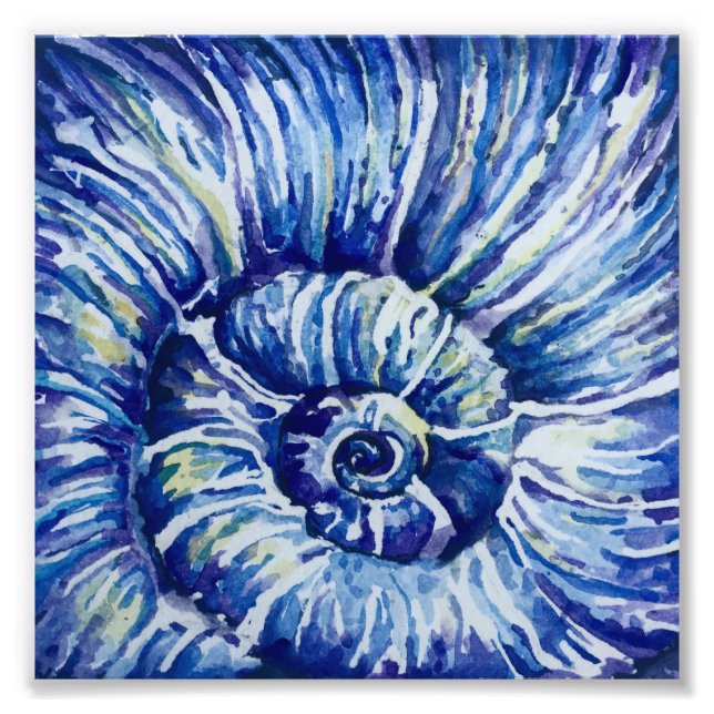 Impression photo Shell Watercolor (Devant)