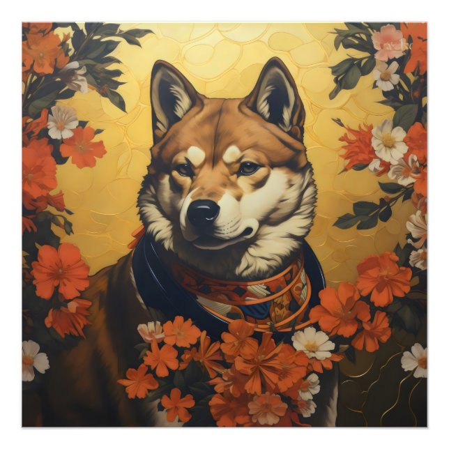 Impression Photo Shiba Inu Dog (Devant)