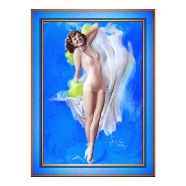 Impression Photo Showgirl par l'artiste américain Rolf Armstrong (Devant)