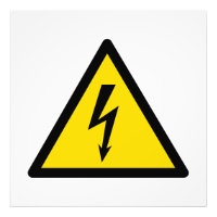 signal haute tension symbole électrique danger p