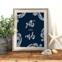 SIGNE Mariage de cartes et cadeaux de pieuvre mari