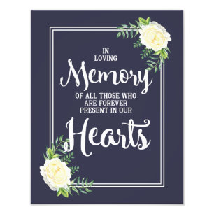 Impression Photo signe mariage, mariage de mémoire d'amour, rose fl