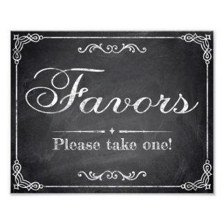 Impression Photo Signes mariages - tableau de bord - Faveurs -