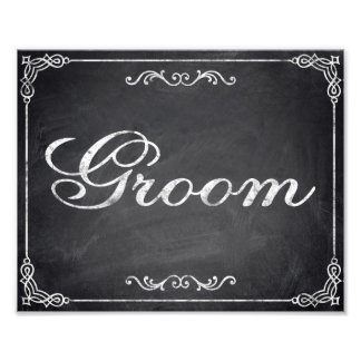 Impression Photo Signes mariages - tableau noir - Salle -