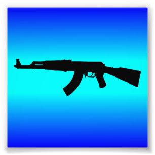 Impression Photo Silhouette AK-47