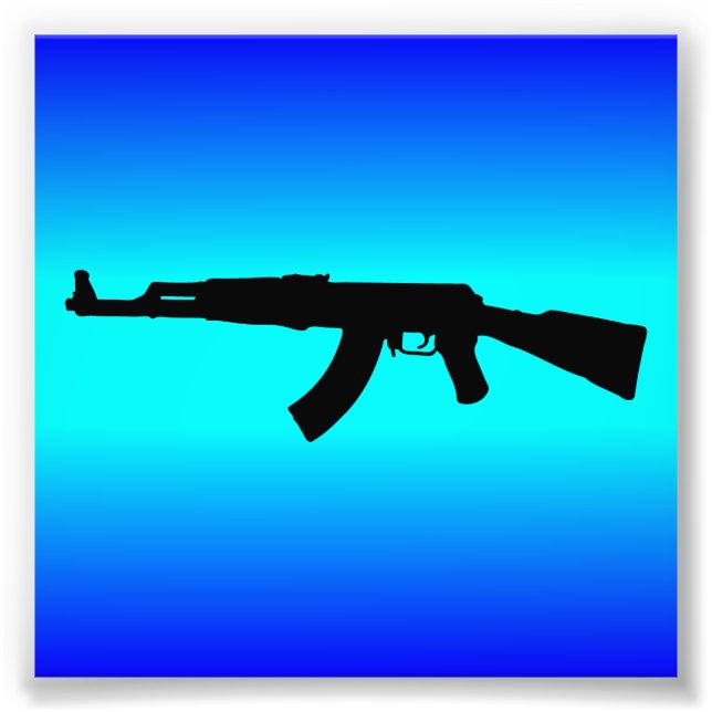 Impression Photo Silhouette AK-47 (Devant)