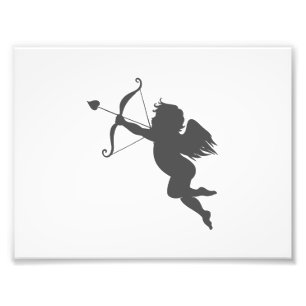 Impression Photo Silhouette d'amour mignon