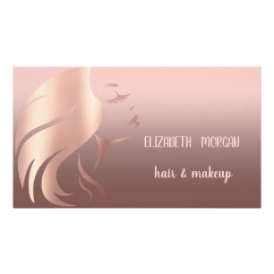 Impression Photo Silhouette moderne visage fille, maquillage