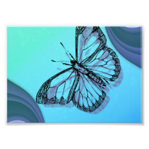 Impression Photo Silhouette papillon