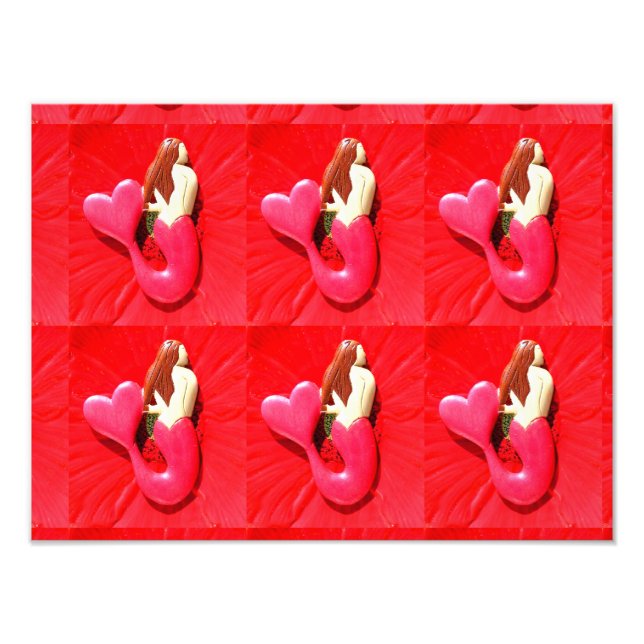 Impression Photo sirène à queue rousse (Devant)