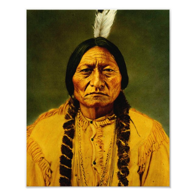 Impression Photo Sitting Bull Amérindien (Devant)