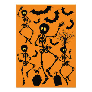Impression Photo Skeletons d'Halloween Macabre Dance