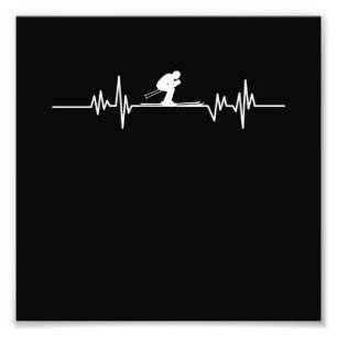 Impression Photo Skier Heartbeat Skiing Ski Snowboard Winter sport