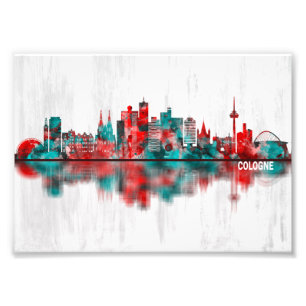 Impression Photo Skyline Allemagne de Cologne