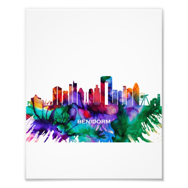 Impression Photo Skyline de Benidorm (Devant)