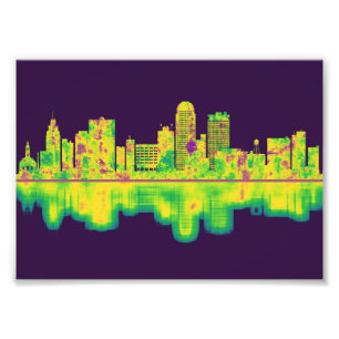 Impression Photo Skyline de la Caroline du Nord Winston-Salem