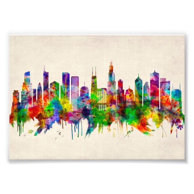 Impression Photo Skyline de l'Illinois (Devant)