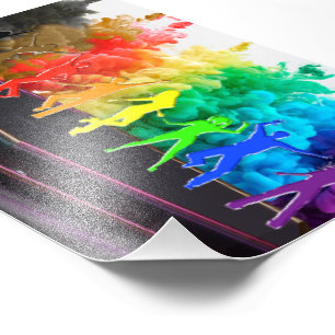 Impression Photo SlipperyJoe's Dancing Pride Shadows cadeaux gay ar