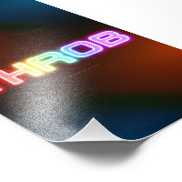 SlipperyJoe's gorge arc-en-ciel dégradé épais ca