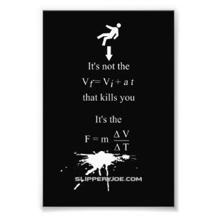 Impression Photo SlipperyJoe's Science mathématique splatter stickm