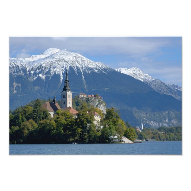 Impression Photo Slovénie, Balles, Lac Léman, Île de Bled, Balles (Devant)