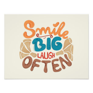 Impression Photo Smile Big Laugh Souvent : Joyeux