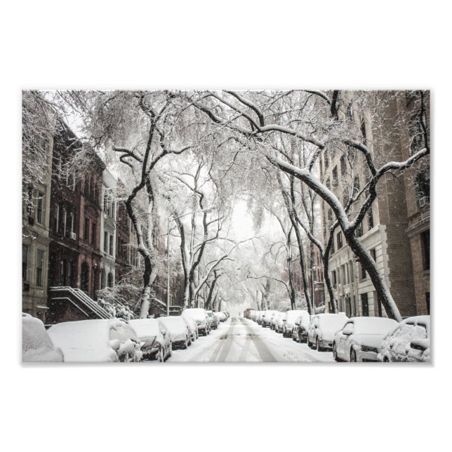 Impression Photo Snow Urban Christmas à Brooklyn (Devant)