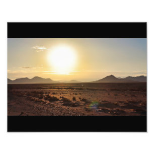 Impression Photo Soleil au-dessus du désert du Namib Élargissement