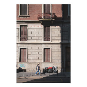 Impression Photo Soleil Sur Une Moto