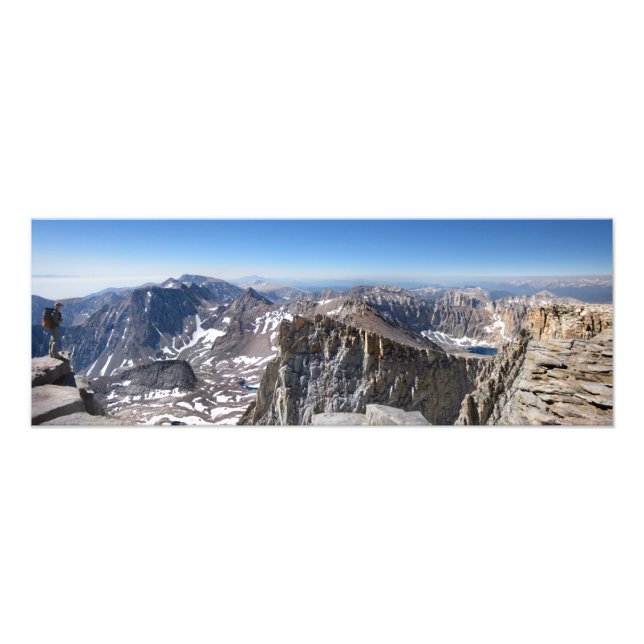 Impression Photo Sommet du mont Whitney - sentier John Muir - Sierr (Devant)