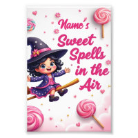Sorcière et bonbons personnalisées Sky Wall Art