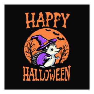 Impression Photo Soricidé de l'Halloween Heureux Sorcière