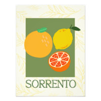 Sorrente Italie Citrus Cuisine Imprimer | Retro