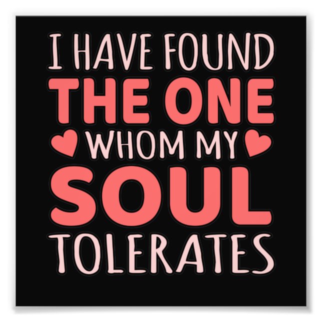 Impression Photo Soul Mate Valentine Romantique Valentines Jour Cou (Devant)