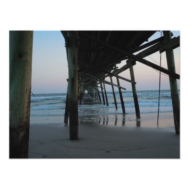 Impression Photo Sous la jetée - Oak Island, NC (Devant)