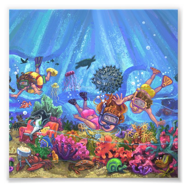 Impression Photo Sous la mer (Devant)