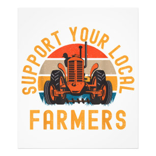 Impression Photo Soutenez Vos Agriculteurs Locaux, Agricole Et Ranc